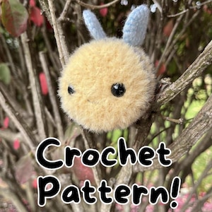 Crochet Pattern Fuzzy Bee Amigurumi • diy bumblebee plush for beginners