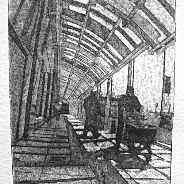 BL I (Original Collagraph Hand Pulled Artist Print)