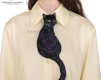black cat tie