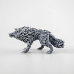 Vinefang Howler | DnD Miniature for a Large Dire Wolf Made of Vines and Leaves | Big Beast | RPG Wolf Figurine for Dungeons & Dragons