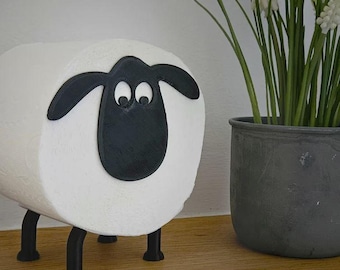 Funny Toilet Roll Sheep Holder, 3d printed, Simple Version