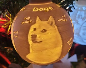 Doge Christmas Bauble - Crypto Decoration