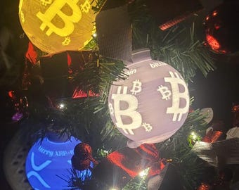 Crypto Christmas Bauble | BTC | DOGE | XRP | Custom | Crypto Decoration
