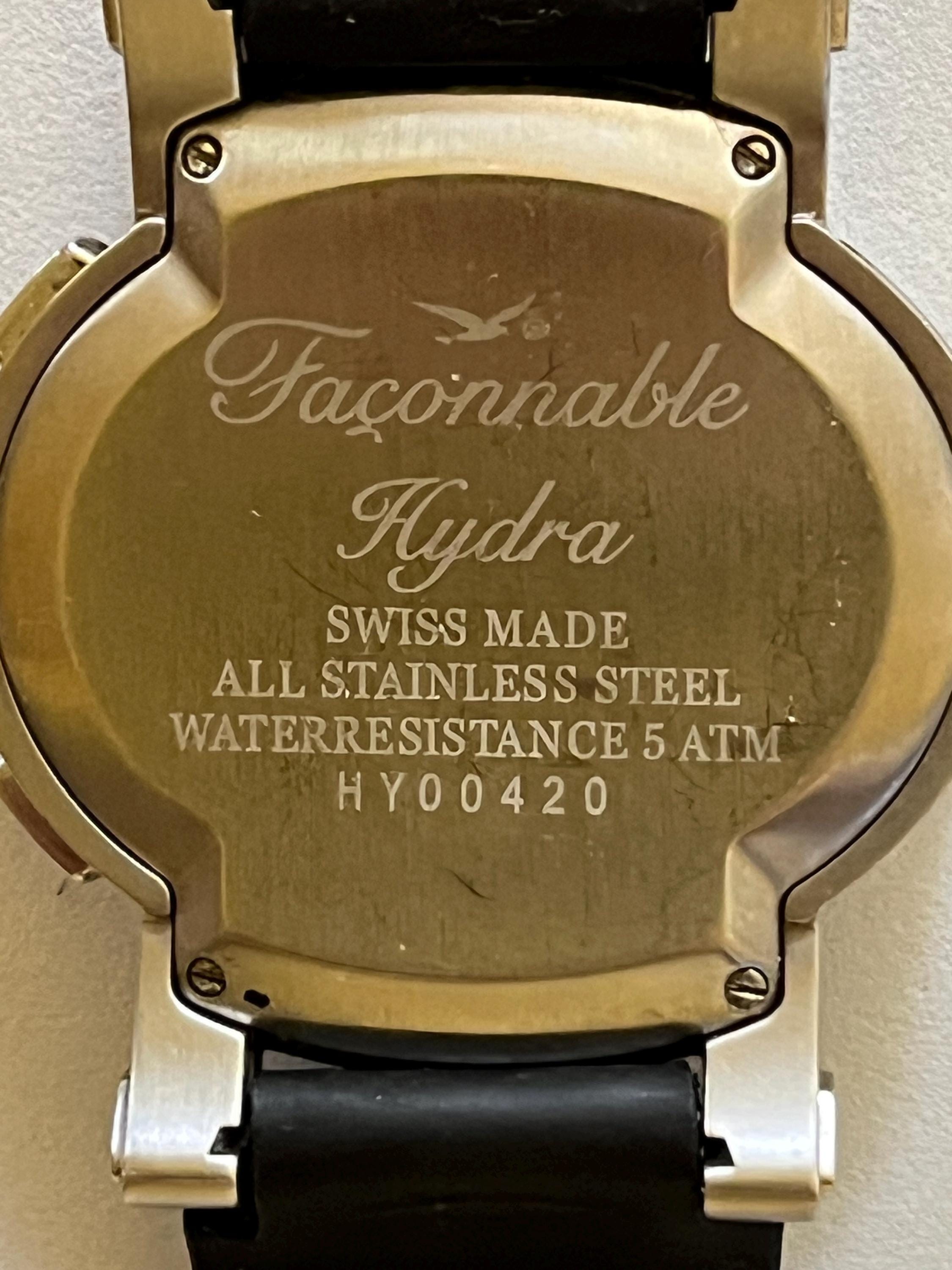 Faconnable Hydra Date Stainless Steel Mans Wrist Watch Case
