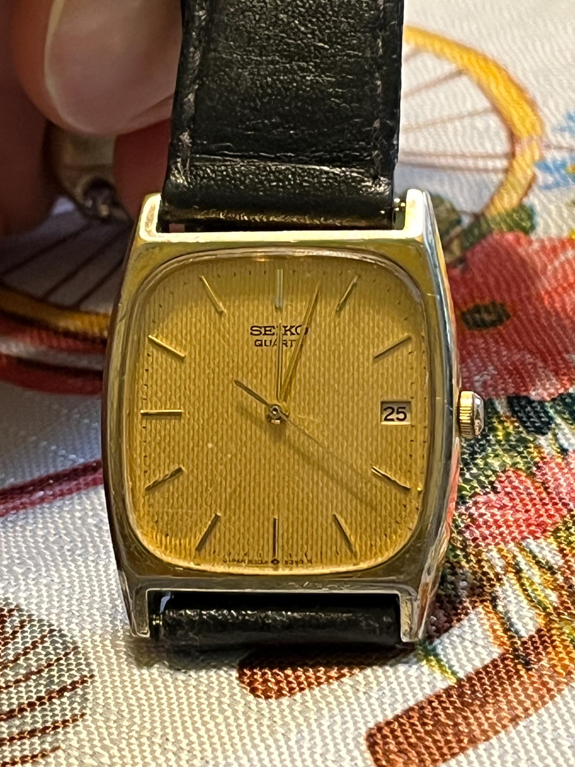 【希少】セイコー　SEIKO ソシエ　ゴールド　スクエア　稼働品　ビンテージ Yahoo!オークション -「セイコー ソシエ」(さ行) (ブランド