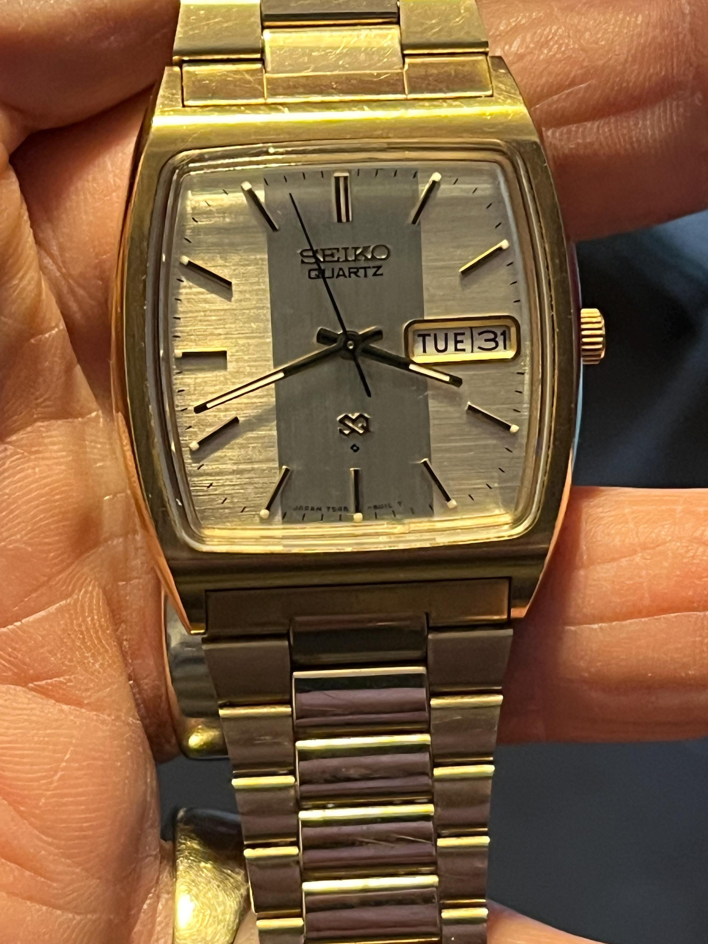 Seiko sq day date - Etsy 日本 セイコー ブレスレット 