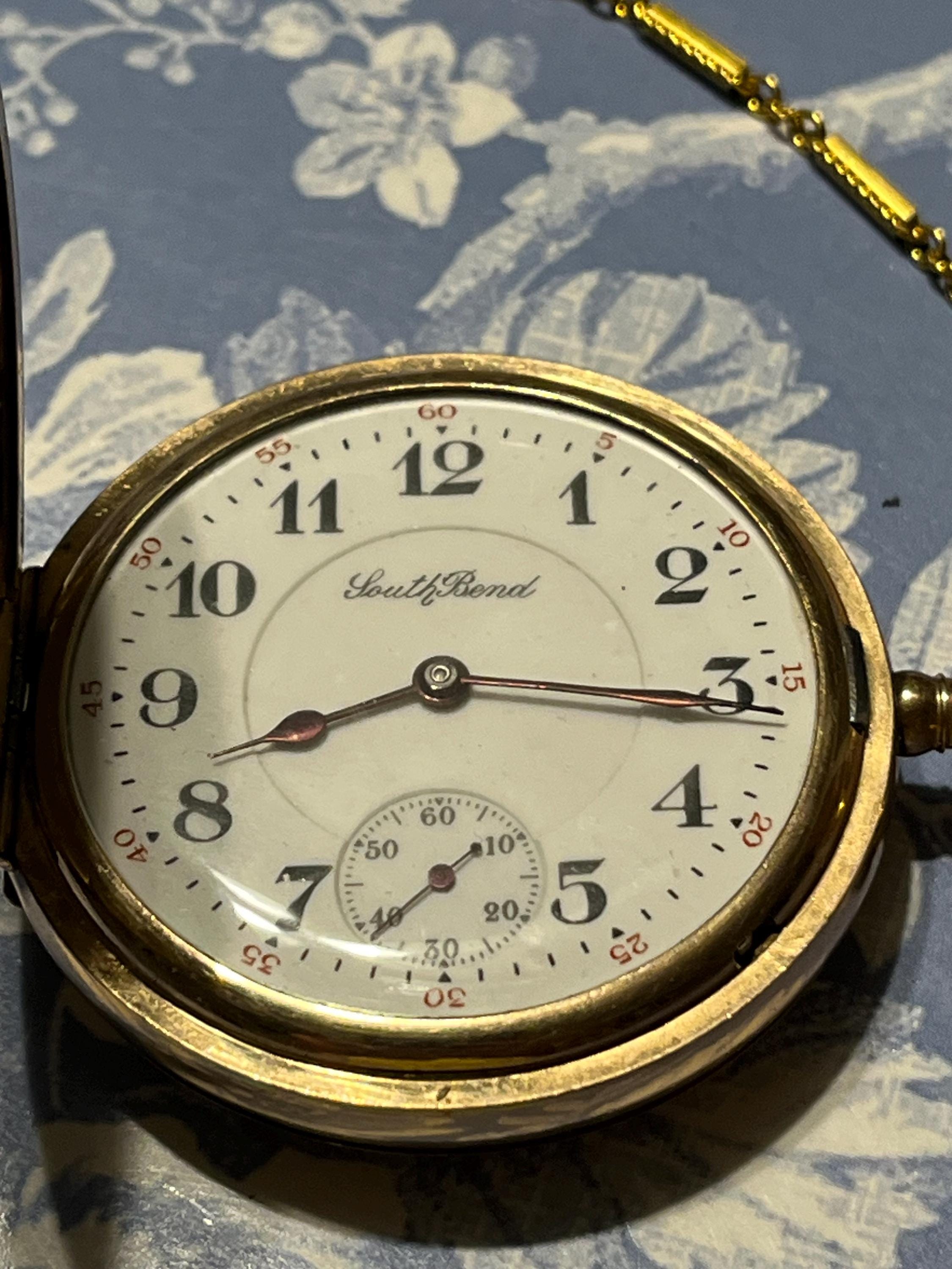 Montre De Poche South Bend 19 Bijoux Mouvement 429 Des Années 1920 – Occasion à Restaurer