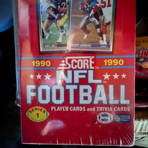 NFL-voetbalspelerkaarten nooit geopend in 1990