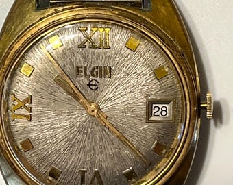 Vintage Elgin De Luxe 17 Jewel 10k Gold Filled Mechanical  display picture 3