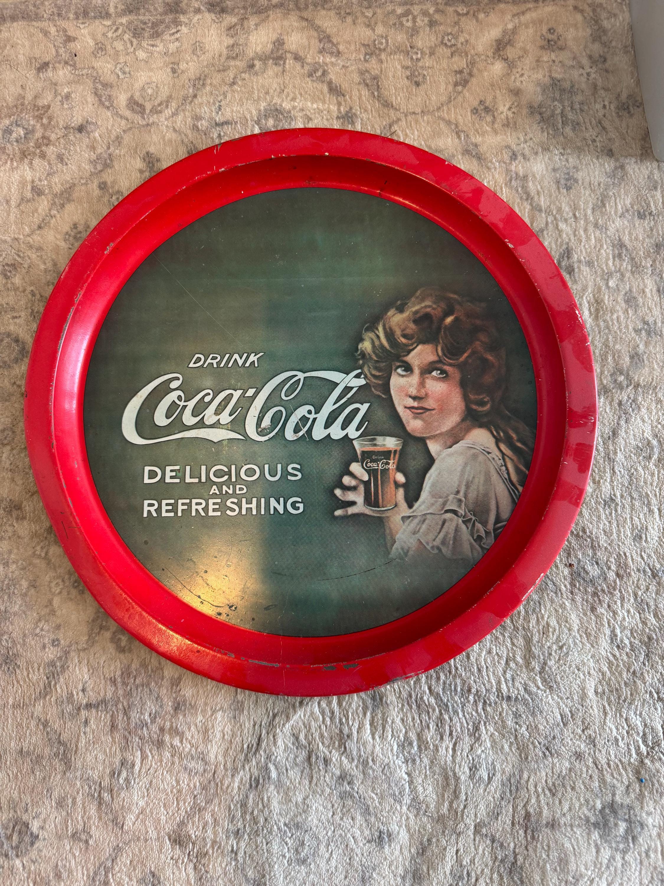 Coca cola round sign - Etsy 日本