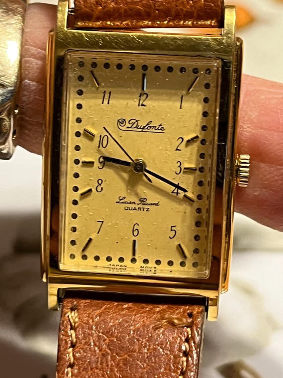 Lucien Piccard Dufonte 38x25 Mm Mans Dress Wrist Watch Qtz  display picture 2