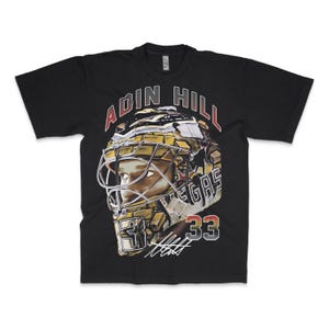Adin Hill VGK Vegas Golden Knights Goalie Vintage Look Oversized Boxy Hip Hop T Shirt Bootleg Washed Stanley Cup