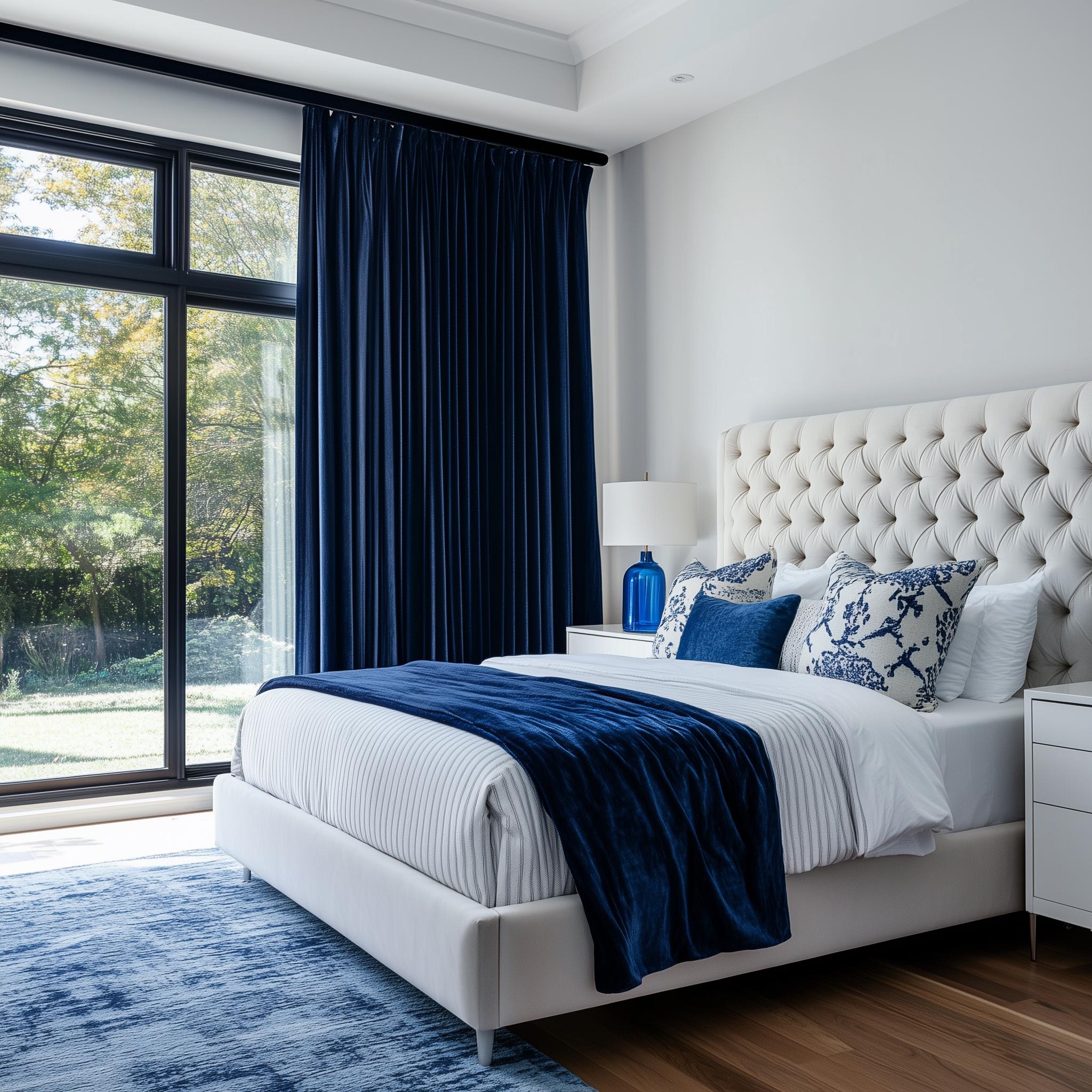 Bedroom Blackout Velvet Curtains - Long or Short & Wide or Narrow Size - 60 Colors - Customizable Drapes