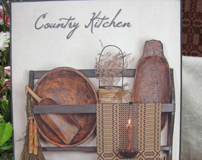 Primitive Kitchen Wall Decor,treen,country Kitchen,primitive Decor