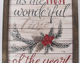 christmas signthe most wonderful time of the yearchristmas wall decor13x17cindy jacobsrustic shadowbox frame - Christmas Wall Decor christmas signthe most wonderful time of the yearchristmas wall decor13x17cindy jacobsrustic shadowbox frame - Christmas Wall Decor