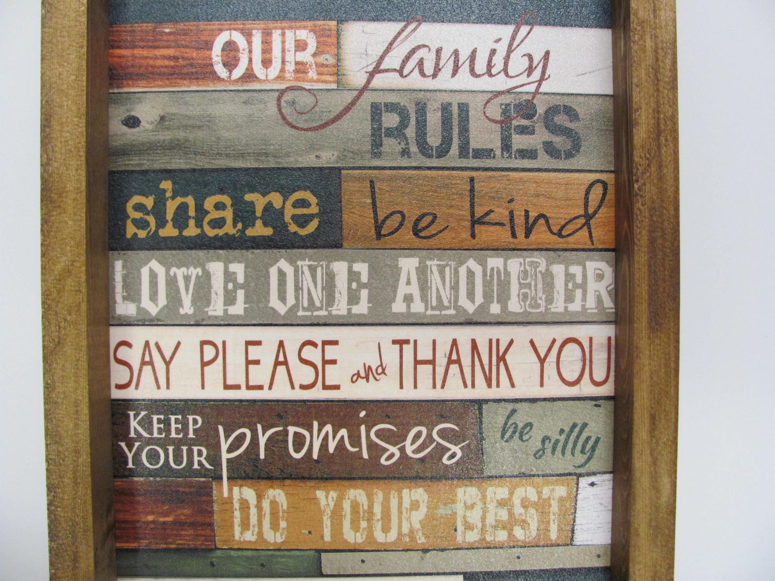 Family Rules Wall Decorour Family Rulesfamily Rules Etsy