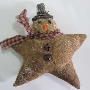 Prim Star Ornament/Bowl Filler,Tiered Tray Ornament,Primitive Star,Prim Decor,Handmade Ornament,8"H x 7"W x 3"D