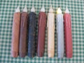 7" Grubby Timer Taper,Flame-Less Flicker Candle,Primitive Candle,Wax Dipped Candle,LED Candles