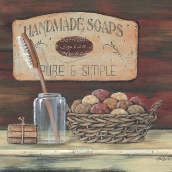 Primitive Bathroom Etsy