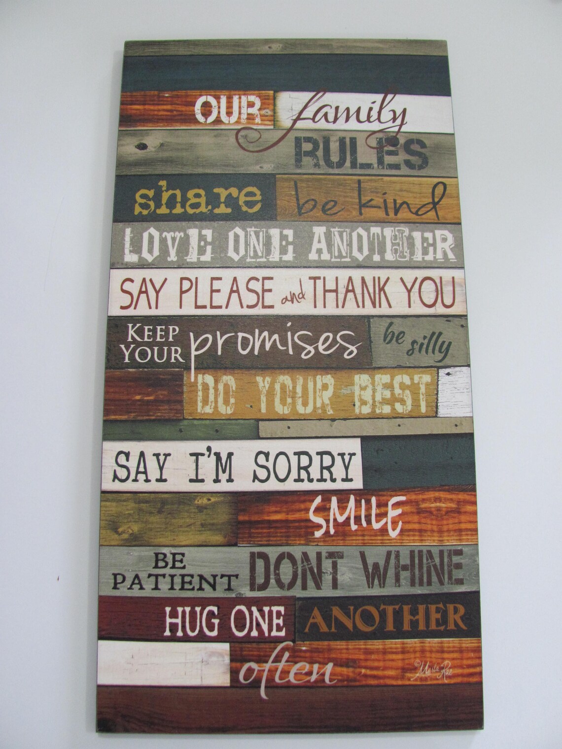 Family Rules Wall DecorOur Family RulesFamily Rules Etsy
