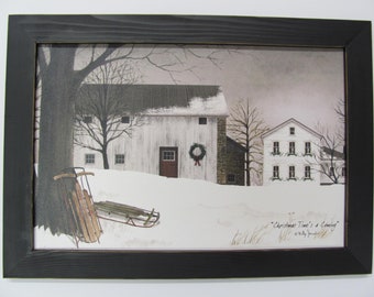 New Primitive Country Billy Jacobs "WINTER SLED" Barn Wall Hanging Picture New Primitive Country Billy Jacobs "WINTER SLED" Barn Wall Hanging Picture