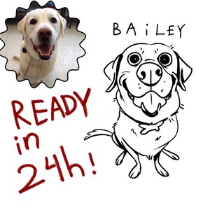 Ugly Dog Portrait, Ugly Pet Portrait, Labrador Retriever, Bad Dog Portrait, Lab Owner Gift, Funny Dog Gift, Last Minute Gift, Lab Mom