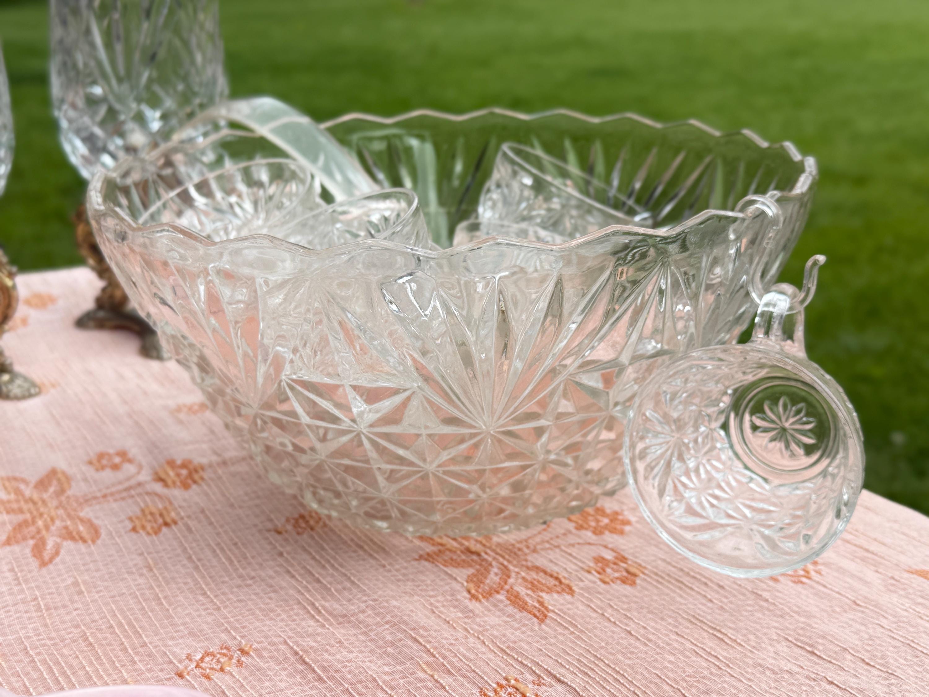 Punch Bowl Set Anchor Hocking Arlington - Etsy
