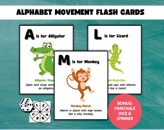 Fitness Flashcards | Kids Exercises | Flash Cards for Kids | Yoga ...
