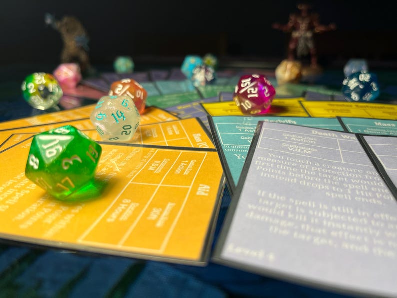 D&D Spell Cards 5.5e 2024 Players Handbook All Spells Level 19