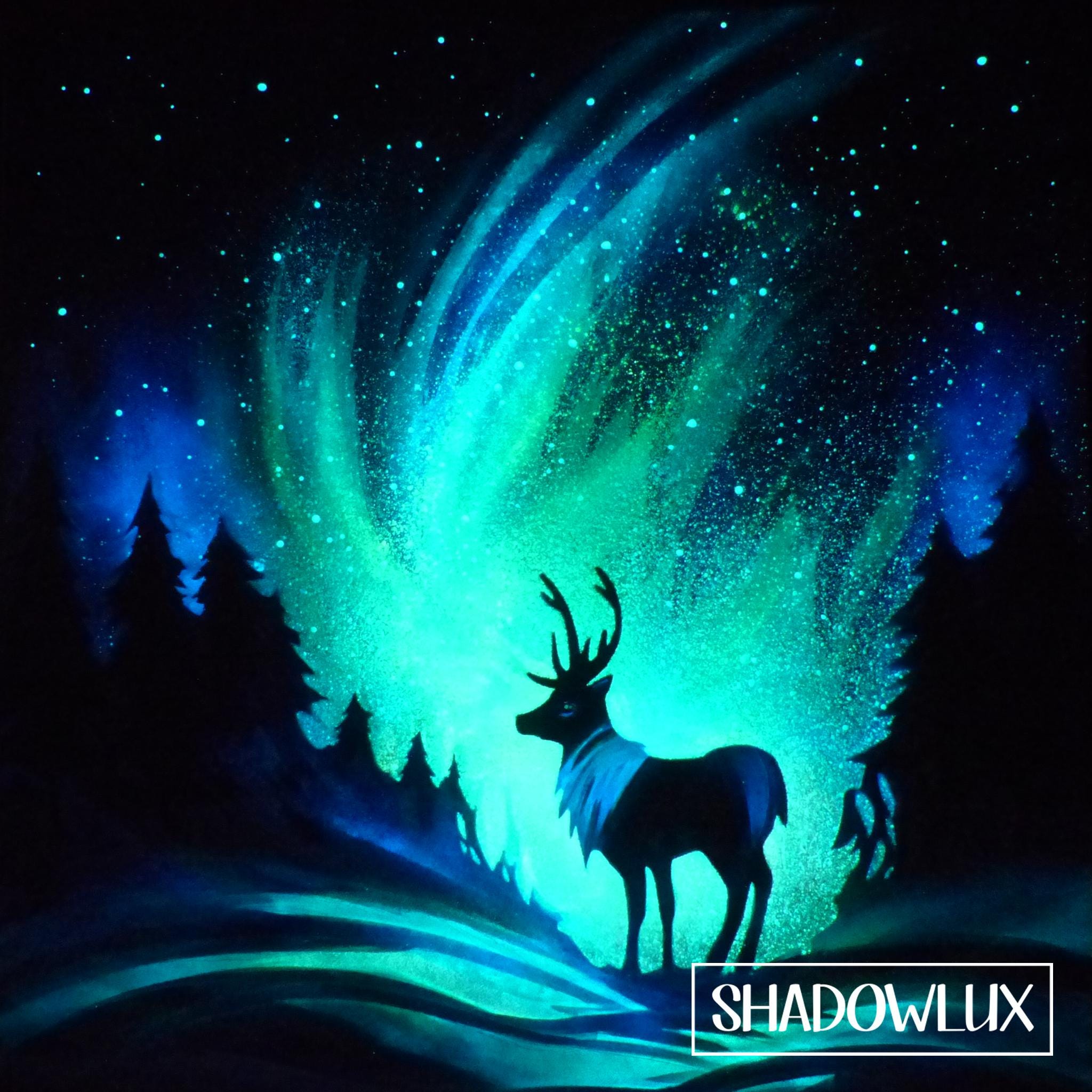 Northern Lights Glow in Dark Painting - Etsy