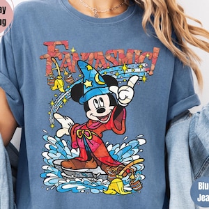 Disney Fantasmic Vintage Comfort Colors T-shirt Disney Magic  Mickey Shirt Fantasmic Show Walt Disney Tee Disneyland Vacation Fantasia Shirt