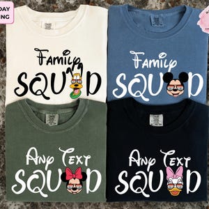Disney Family Squad Shirts, Personalized Disney Squad 2025 Shirt, Custom Family Disneyland Shirts, Disneyworld 2025 Shirt, Disney Shirts