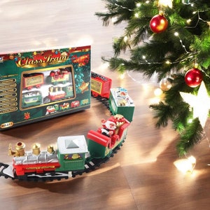 Train Christmas Avec Circuit, Jeu Petit Enfant Train Jouet