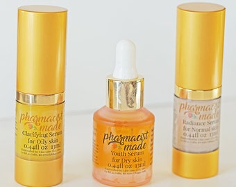 Organic Face Serums - Vitamins for your Face by Pharmacist Made