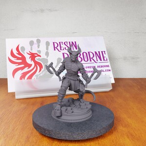 Devil Berserker - 1h Axes | 28 32mm D&D infernal oni tiefling demon lord BG3 battle axe Hell Abyss Avernus barbarian fighter warrior soldier