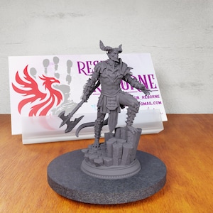 Devil Commander | D&D infernal oni hellspawn tiefling demon lord Hell Abyss fighter warrior soldier legion battle axe lieutenant kill squad