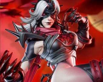 Visible Lady | 210mm comic book video game super hero superheroine girl display fantasy female statue unseen rancor