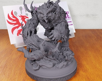 Fae-touched Owlbear | 28 32mm DnD mythical fey woodland creature path forest nature animal magical beast druid wildshape shapeshift monster