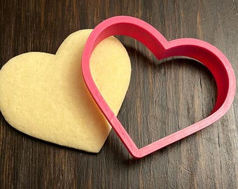 Heart Cookie Cutter 3d Printed Multiple Sizes and Colors Available