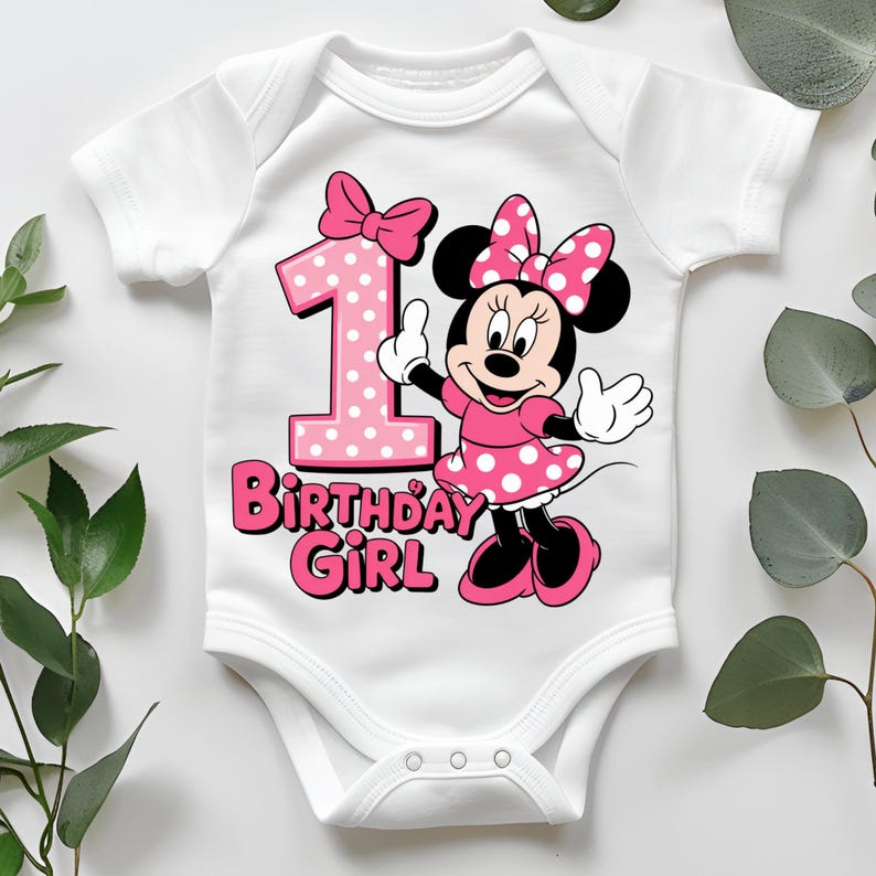 Minnie Mouse Birthday Girl Numbers PNG, Pink Minnie Clipart Bundle, Girl Birthday Sublimation, Disney Minnie Mouse Birthday png bundle