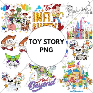 Toy Story PNG Bundle, Buzz Lightyear png, Disney Cartoon Characters for Cricut and Sublimation Buzz & Woody Clipart Set, Woody, Buzz png