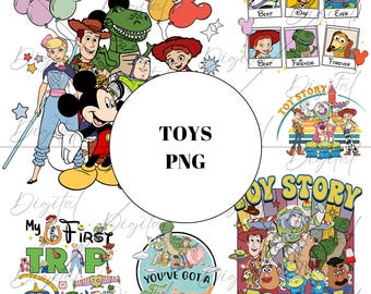 Toy Story Clipart Bundle: Movie Cartoon PNG (Digital Download)