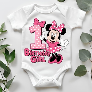 Minnie Mouse Birthday Girl Numbers PNG, Pink Minnie Clipart Bundle, Girl Birthday Sublimation, Disney Minnie Mouse Birthday png bundle