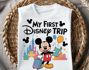 My First Disney Trip PNG, Mickey Mouse Clipart (Digital Download)