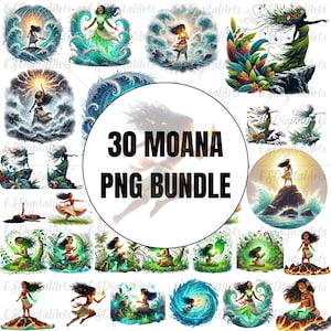 Princess Moana Png, Moana clipart-bundel, Moana PNG-bundel, Magical Kingdom Png, Clipart png Instant digitale download, Princess png-bundel