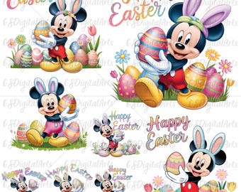 Mickey Mouse-paasei, png | Retro Disney digitale download