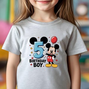 Mickey Birthday Boy Numbers PNG Bundle, 1st to 10th Birthday PNG, Disney Mickey Mouse Clipart, Sublimation for Kids Party, Mickey PNG