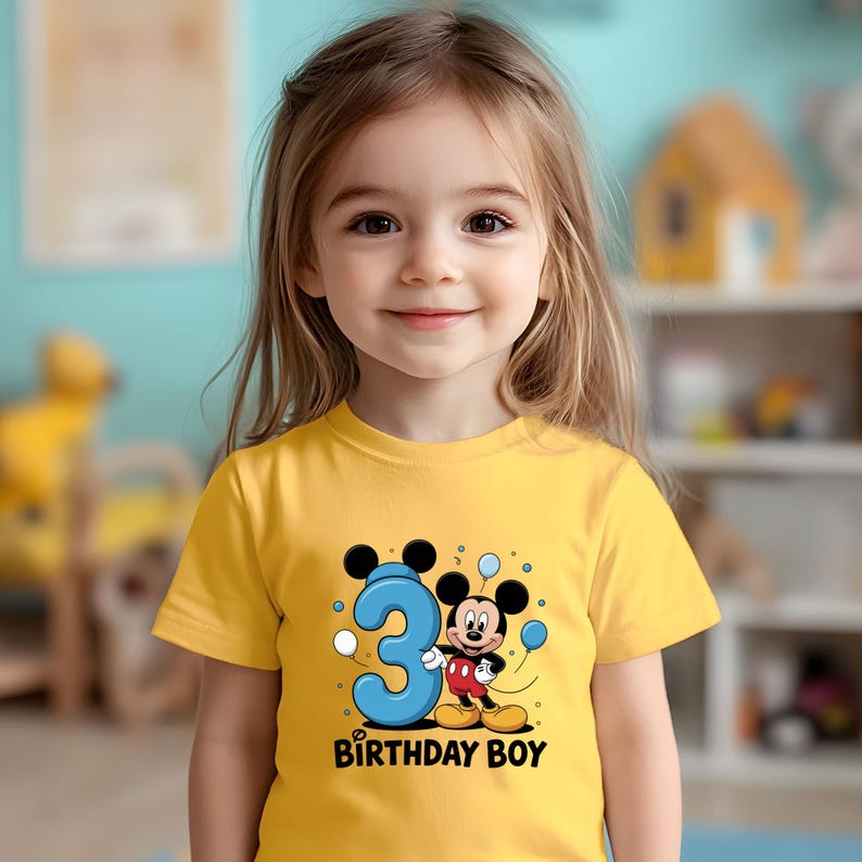 Mickey Birthday Boy Numbers PNG Bundle, 1st to 10th Birthday PNG, Disney Mickey Mouse Clipart, Sublimation for Kids Party, Mickey PNG
