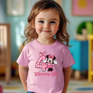 Minnie Mouse Birthday Girl Numbers PNG, Pink Minnie Clipart Bundle, Girl Birthday Sublimation, Disney Minnie Mouse Birthday png bundle