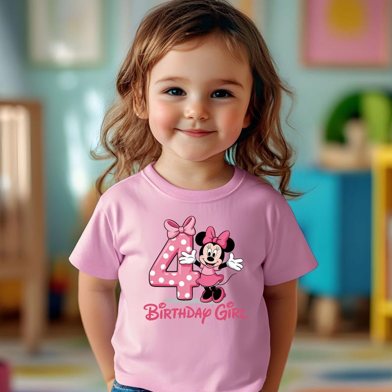 Minnie Mouse Birthday Girl Numbers PNG, Pink Minnie Clipart Bundle, Girl Birthday Sublimation, Disney Minnie Mouse Birthday png bundle